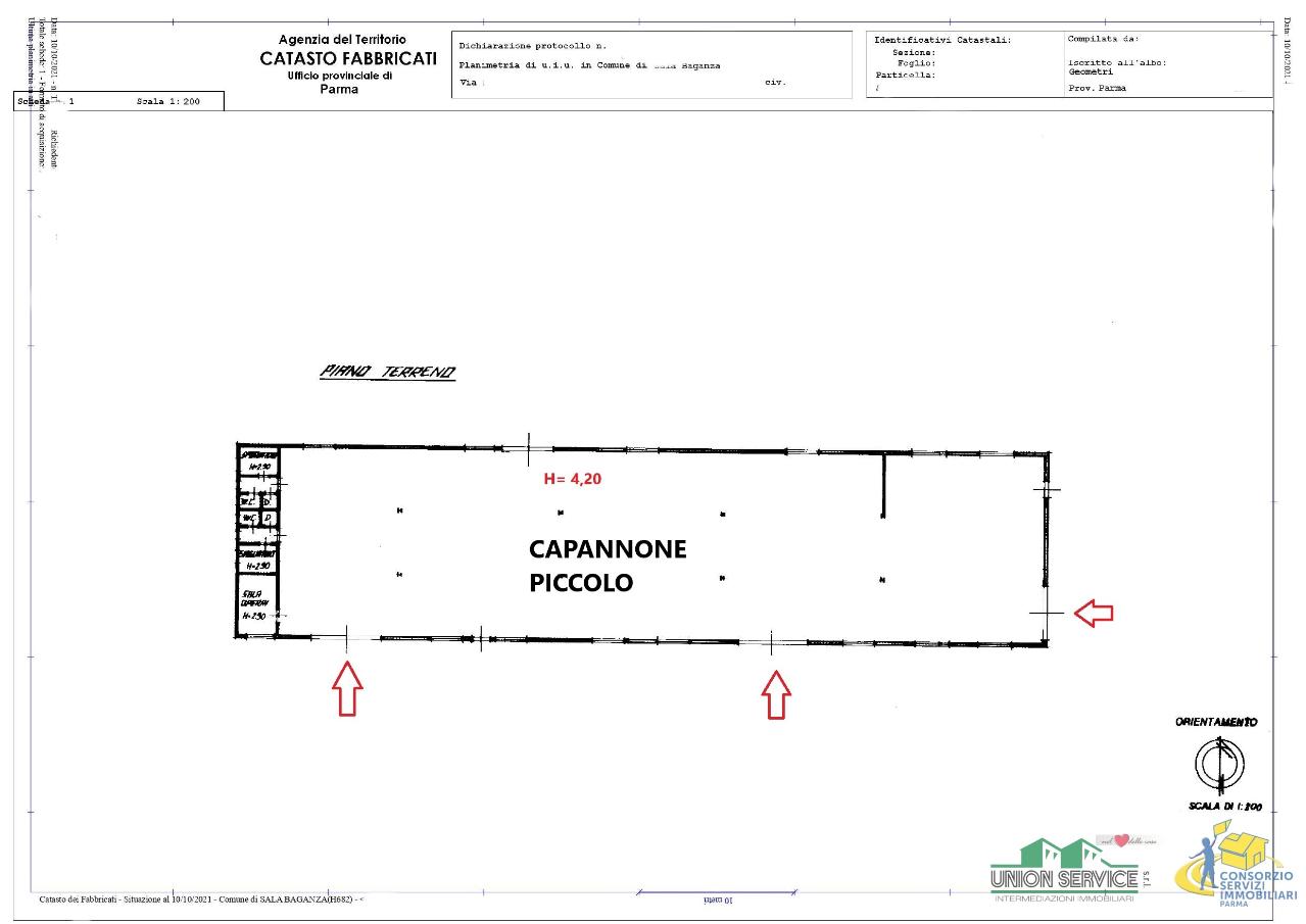 Capannone in Strada Provinciale , Sala Baganza, {3} - Planimetria 1