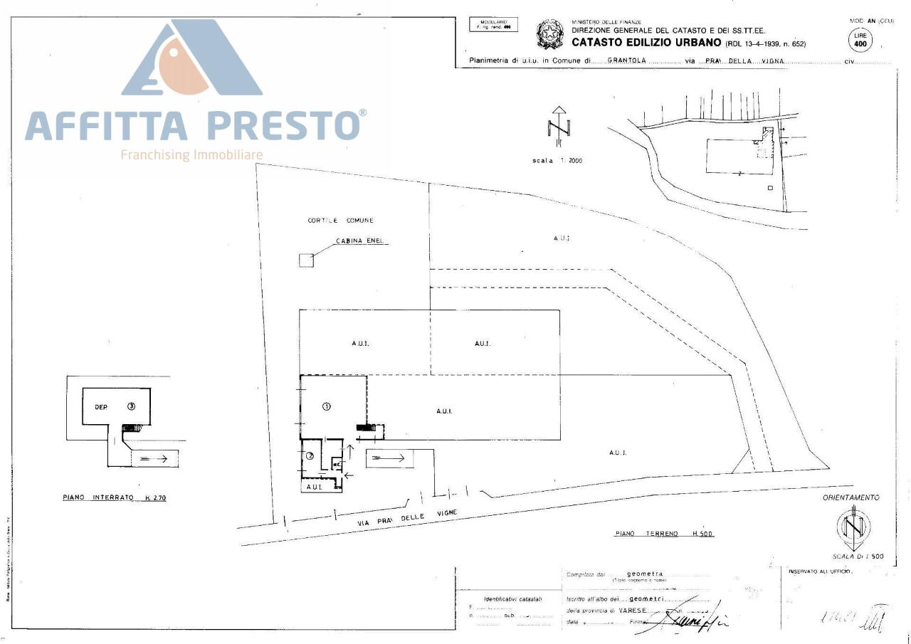 Laboratorio in Via Pra delle Vigne, Grantola, {3} - Planimetria 1