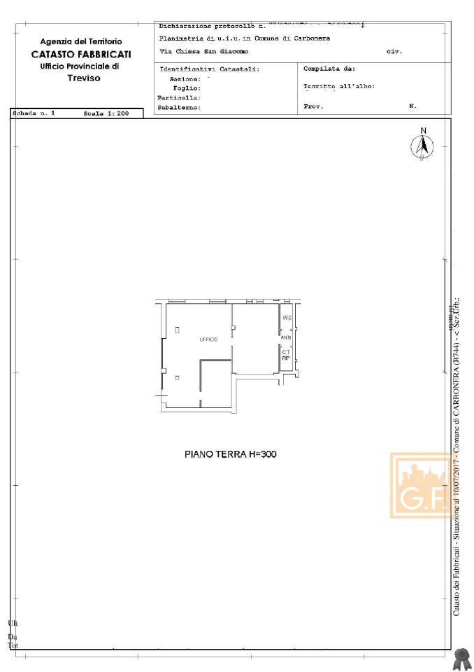 Ufficio in Vicolo delle Risorgive 16, Carbonera, {3} - Planimetria 1