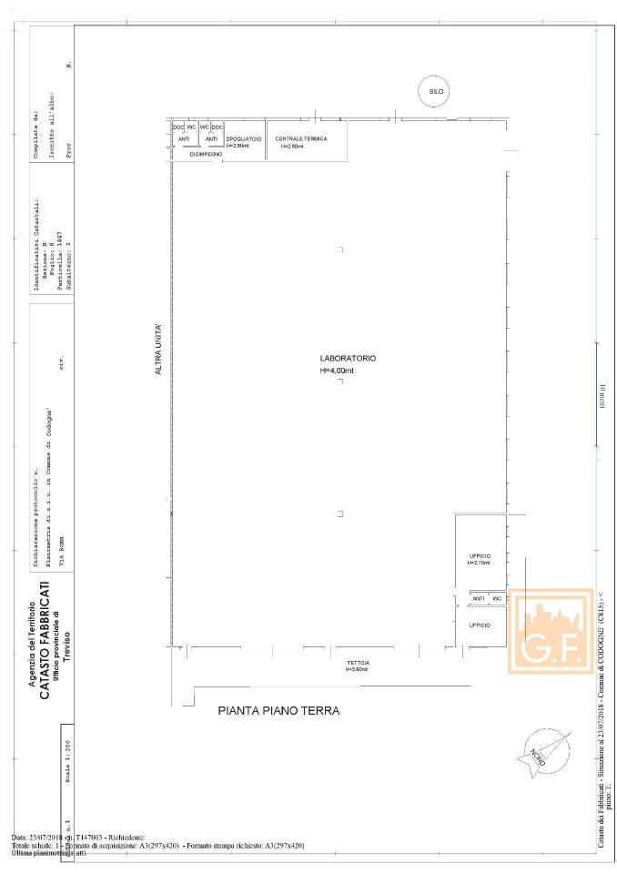 Capannone in Via Leonardo da Vinci 16, Codogne', {3} - Planimetria 1