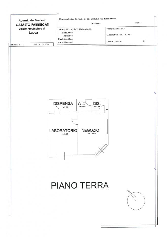Palazzina commerciale in Via della Misericordia, Massarosa, {3} - Planimetria 1