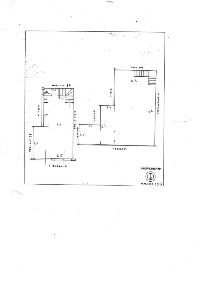 Negozio in Via Francesco Baracca 34, Roma, {3} - Planimetria 1