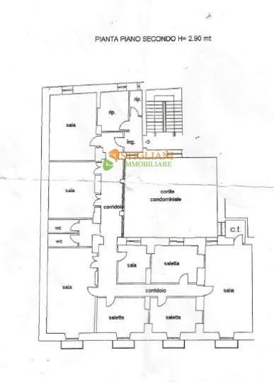Ufficio in Piazza Vittorio Emanuele II, Campobasso, {3} - Planimetria 1