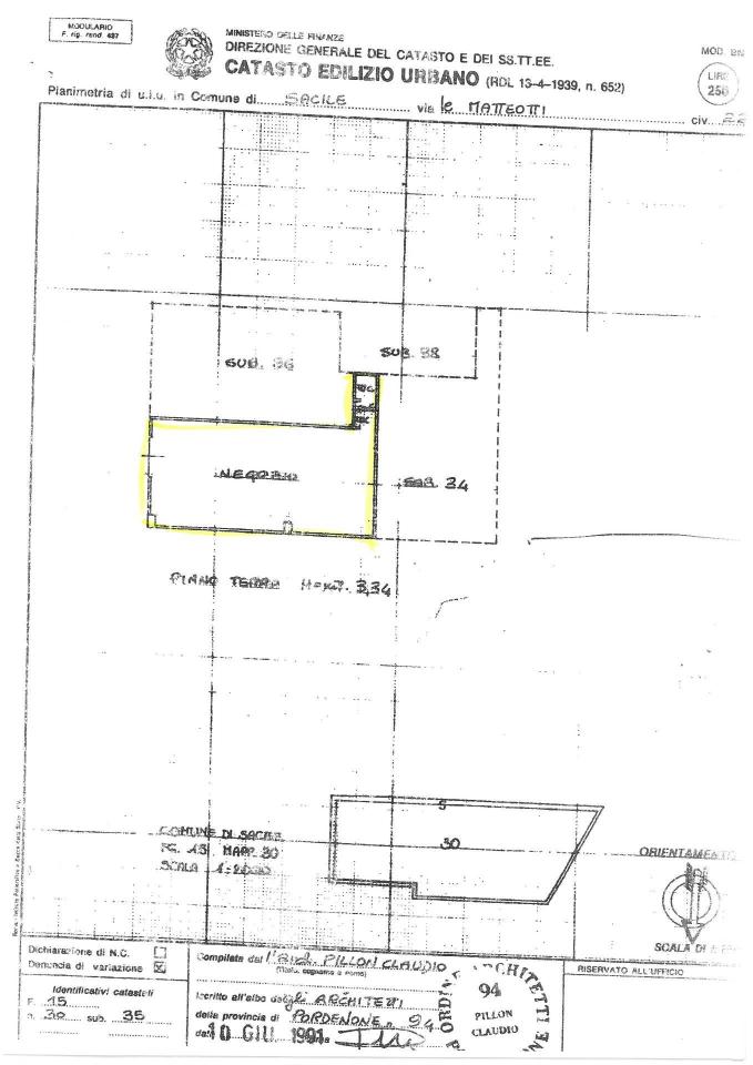 Negozio in Via Matteotti 22, Sacile, {3} - Planimetria 1