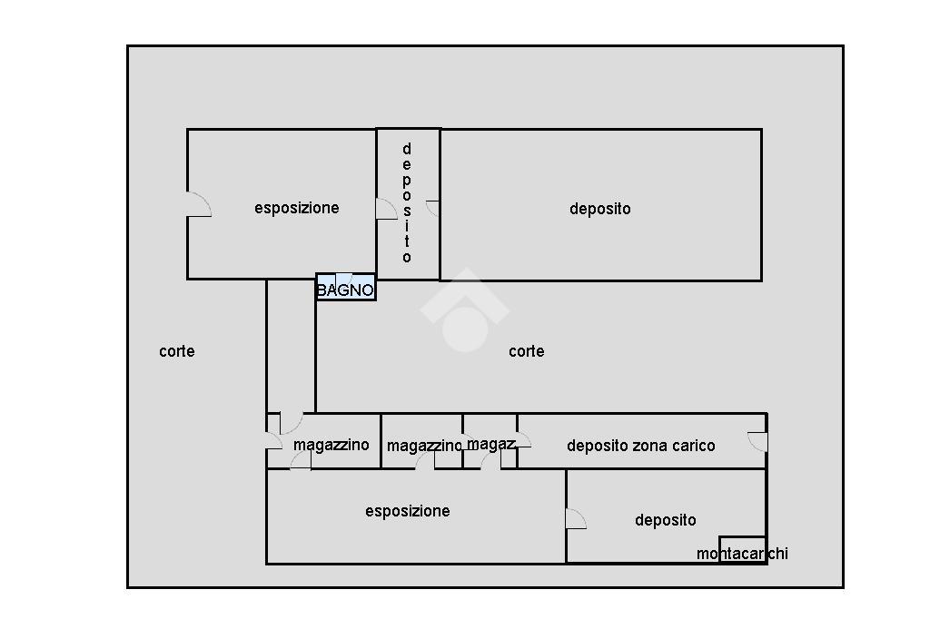 Capannone in Capannone Via Ravennate 8176, Cesena, {3} - Planimetria 1