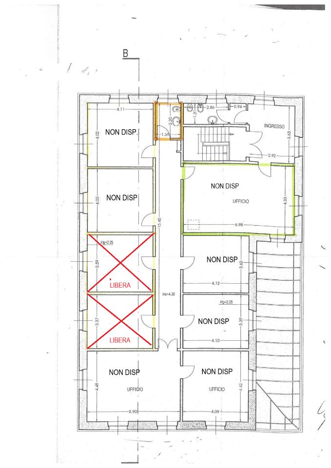 Ufficio in Ei Pubblici Macelli 55100, Lucca, {3} - Planimetria 1