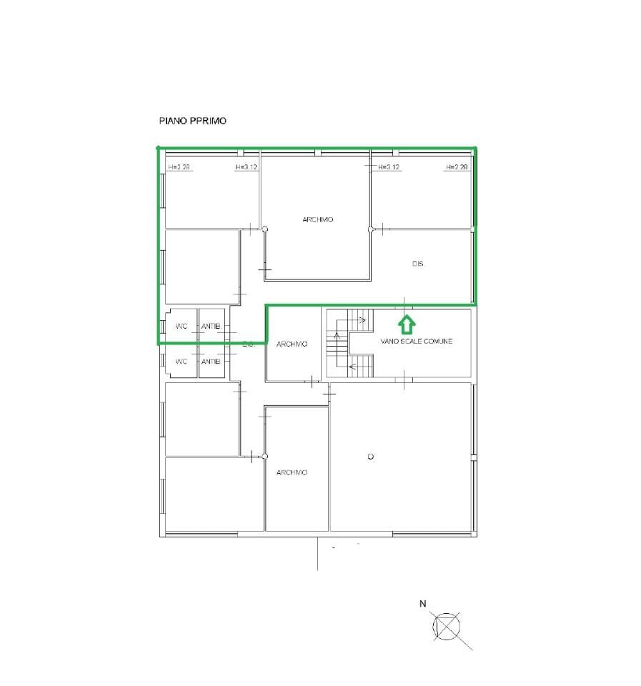 Ufficio in , Lucca, {3} - Planimetria 1
