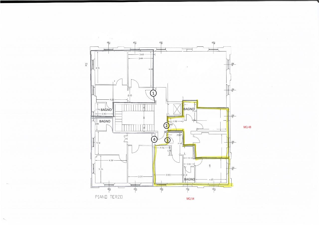 Ufficio in Azario Sauro 55100, Lucca, {3} - Planimetria 1