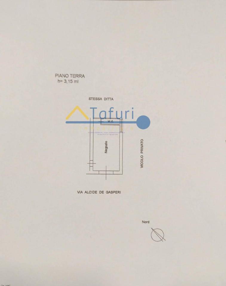 Negozio in Via Alcide De Gasperi, Agropoli, {3} - Planimetria 1