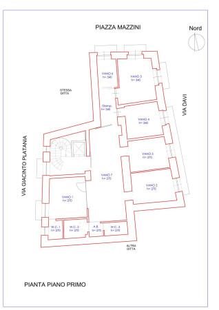Ufficio in Via Giacinto Platania 12, Acireale, {3} - Planimetria 1