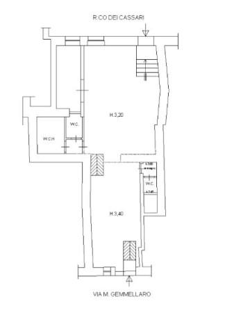 Negozio in Via Mario Gemellaro 17, Siracusa, {3} - Planimetria 1