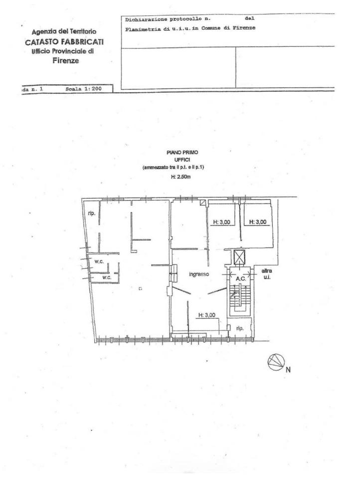 Shared office in Viale dei Mille, Firenze - Planimetry 1