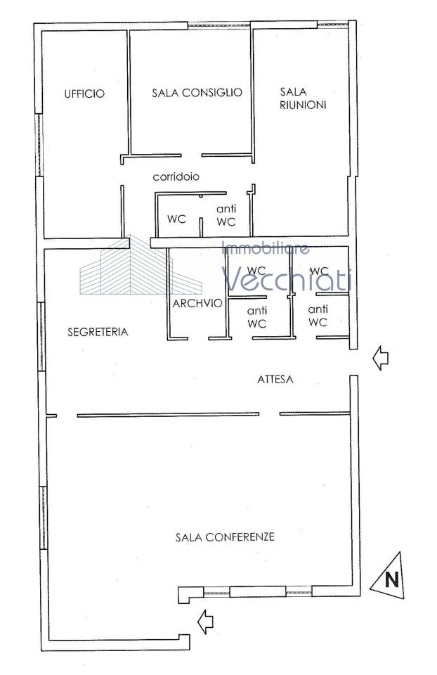 Ufficio in Viale della Repubblica 205, Treviso, {3} - Planimetria 1