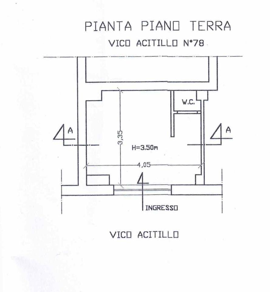 Negozio in Vico Acitillo 74, Napoli, {3} - Planimetria 1