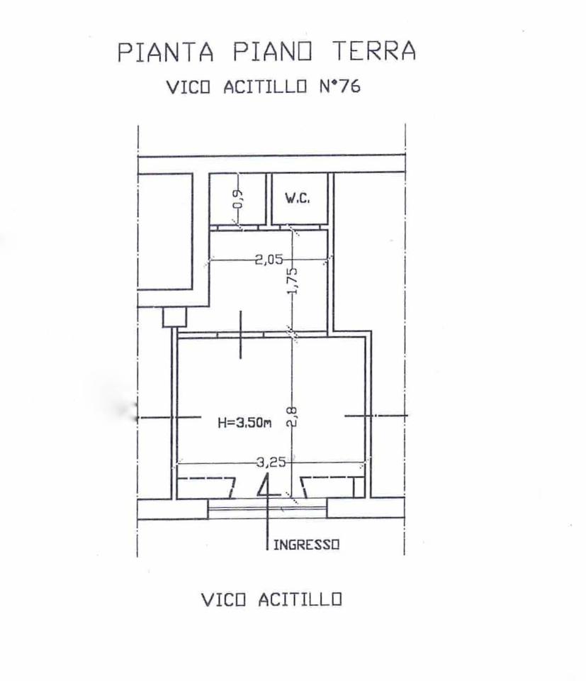 Negozio in Vico Acitillo 76, Napoli, {3} - Planimetria 1