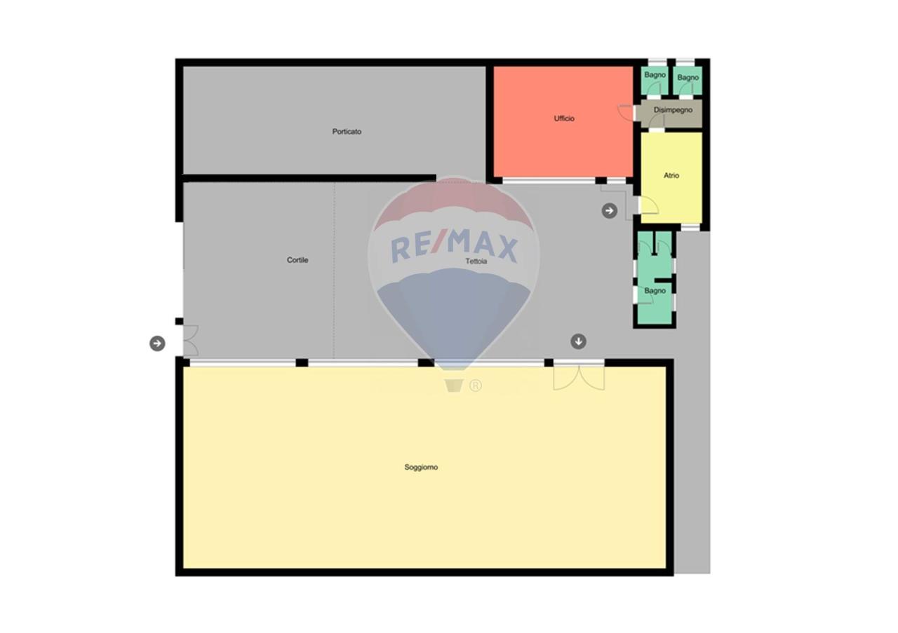 Capannone in Via 4 Novembre 46, Cabiate, {3} - Planimetria 1