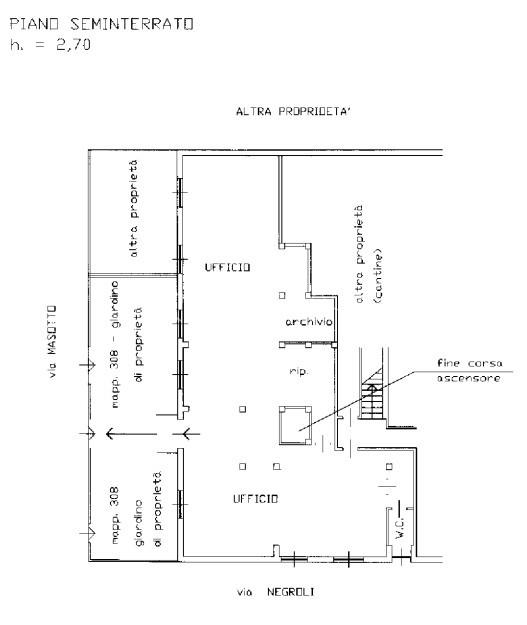 Ufficio in Via Masotto 15, Milano, {3} - Planimetria 1