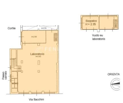Negozio in Antonio Sacchini 20, Milano, {3} - Planimetria 1