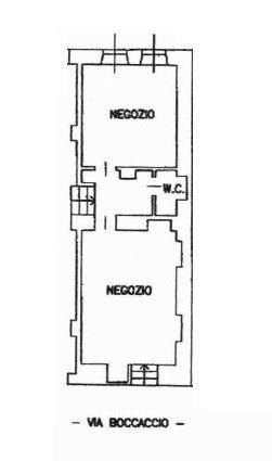 Negozio in Via Boccaccio 14, Milano, {3} - Planimetria 1