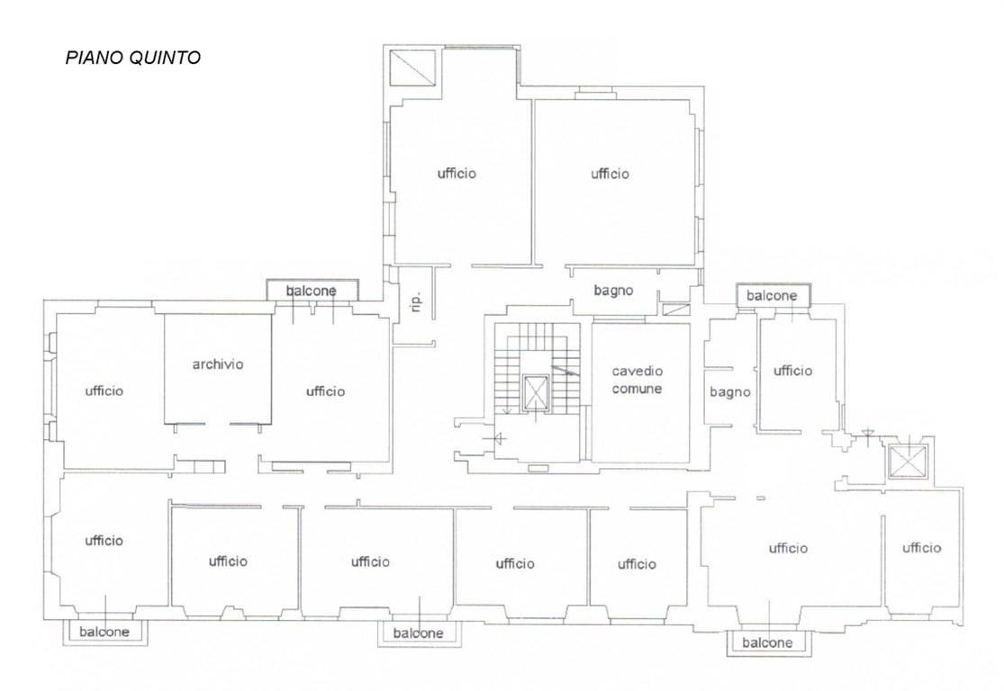 Ufficio in Corso Sempione 4, Milano, {3} - Planimetria 1