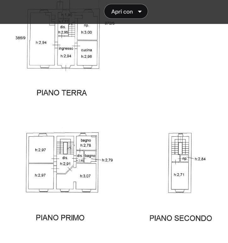 Rustico in vendita, Via del Ciocchetto, Lucca - Planimetria 1