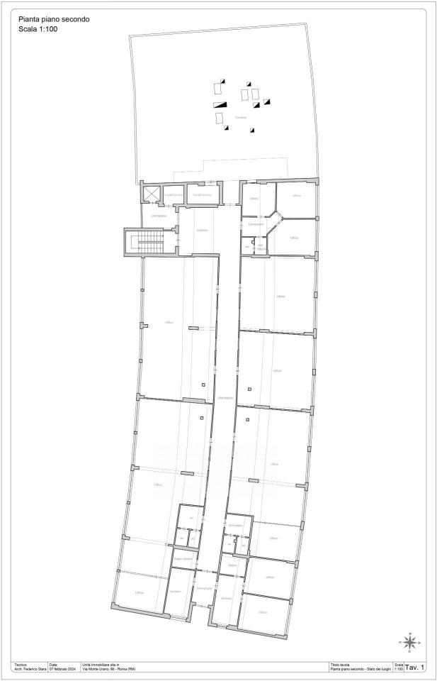 Ufficio in Via Monte Urano, Roma, {3} - Planimetria 1