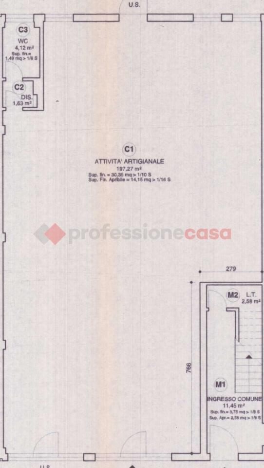 Laboratorio in Via del Poggetto 439/M, Lucca, {3} - Planimetria 1