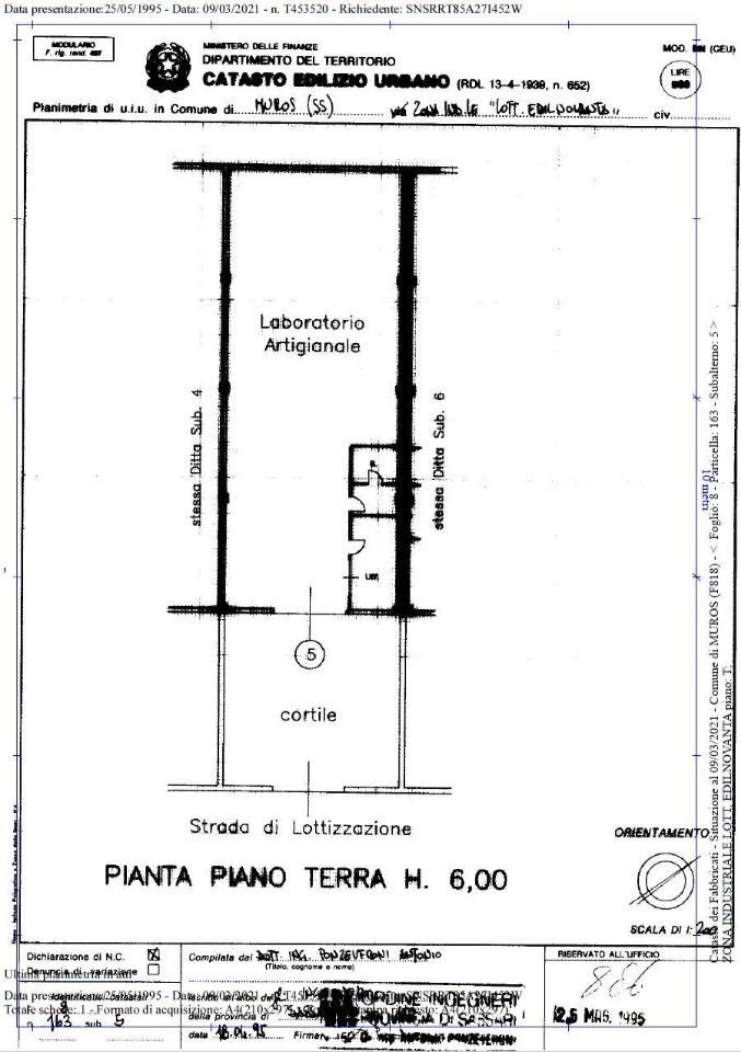 Capannone in Zona Industriale, Muros, {3} - Planimetria 1