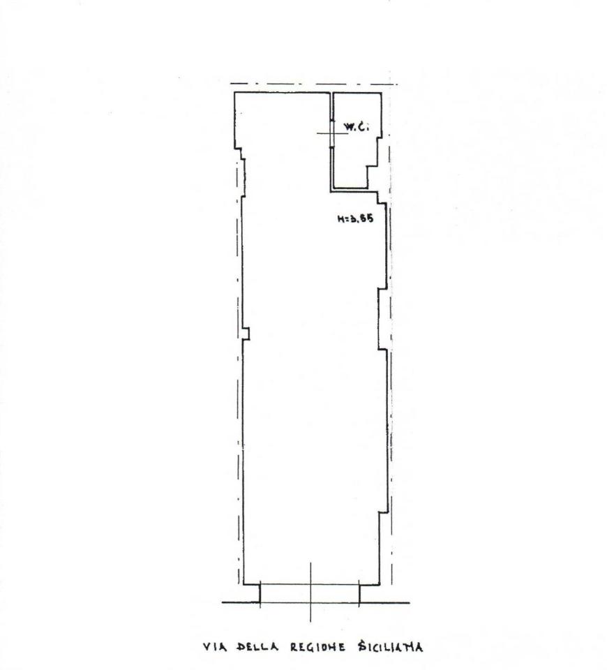 Negozio in affitto, Viale della Regione Siciliana Nord Ovest, Palermo - Planimetria 1