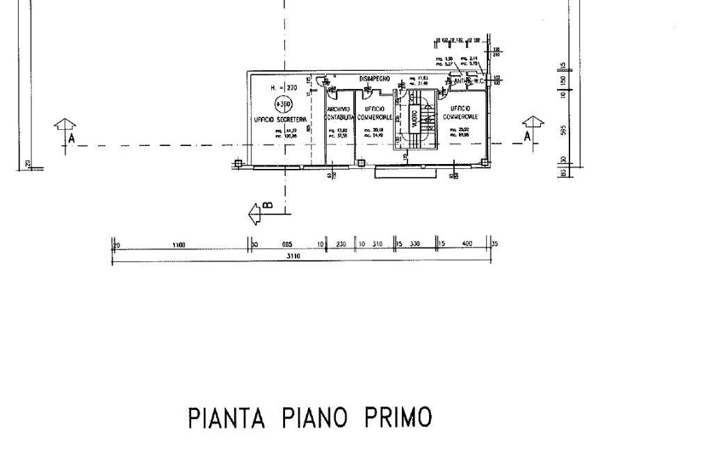 Ufficio in Via Alessandro Volta 44, Veggiano, {3} - Planimetria 1