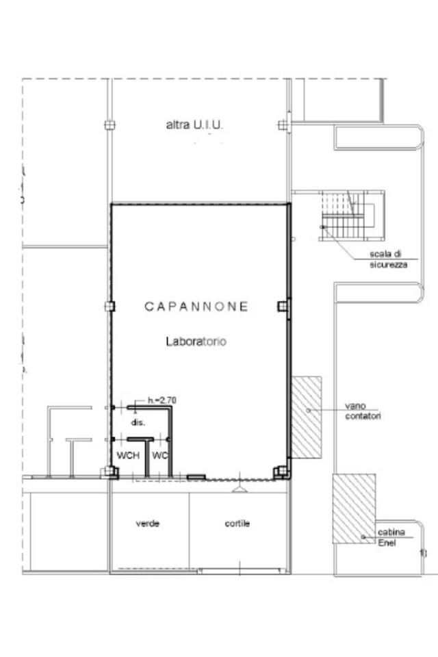 Capannone in Via Nilde Iotti 56, Pieve Emanuele, {3} - Planimetria 1