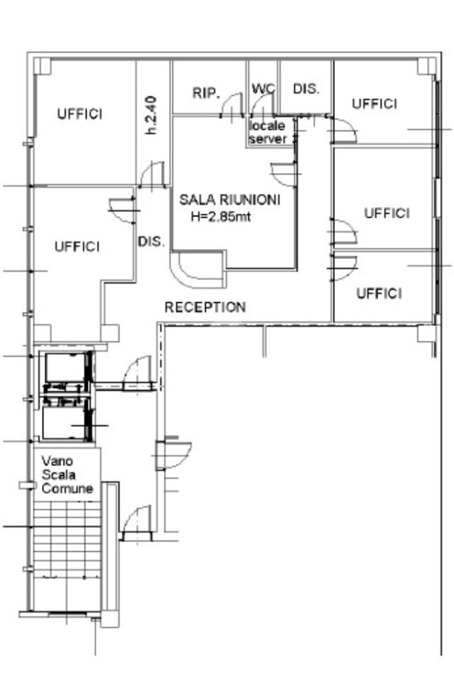 Ufficio in Via dei Lavoratori 12, Buccinasco, {3} - Planimetria 1