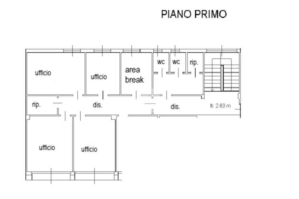 Ufficio in Viale Leonardo da Vinci 164, Trezzano Sul Naviglio, {3} - Planimetria 1