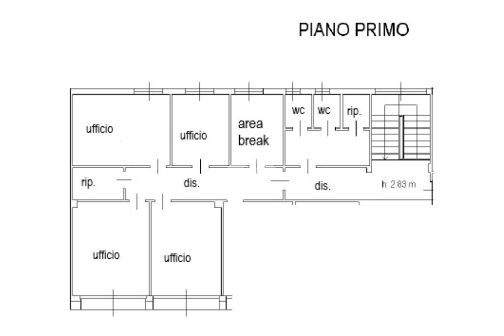 Ufficio in Viale Leonardo da Vinci 164, Trezzano Sul Naviglio, {3} - Planimetria 1