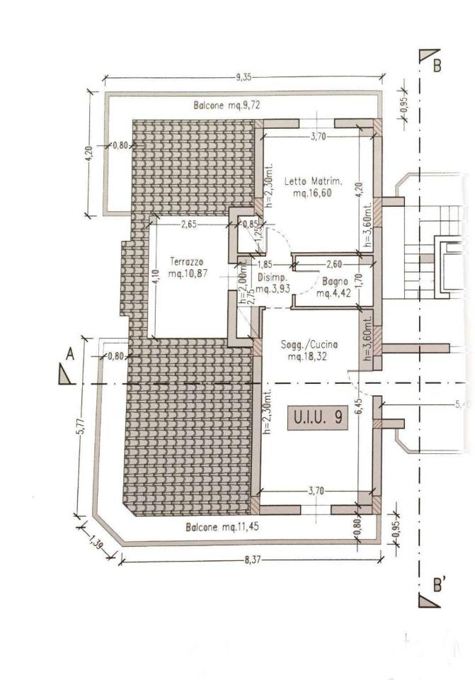 Bilocale in {3}, Via Città di Palermo 146b - Planimetria 1