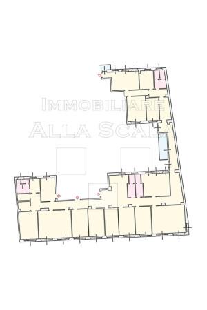 Ufficio in Via Felice Cavallotti, Milano, {3} - Planimetria 1
