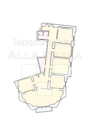 Ufficio in Via Cesare Battisti, Milano, {3} - Planimetria 1