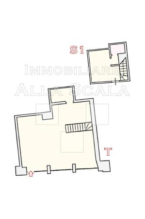 Negozio in Via Monte di Pietà, Milano, {3} - Planimetria 1