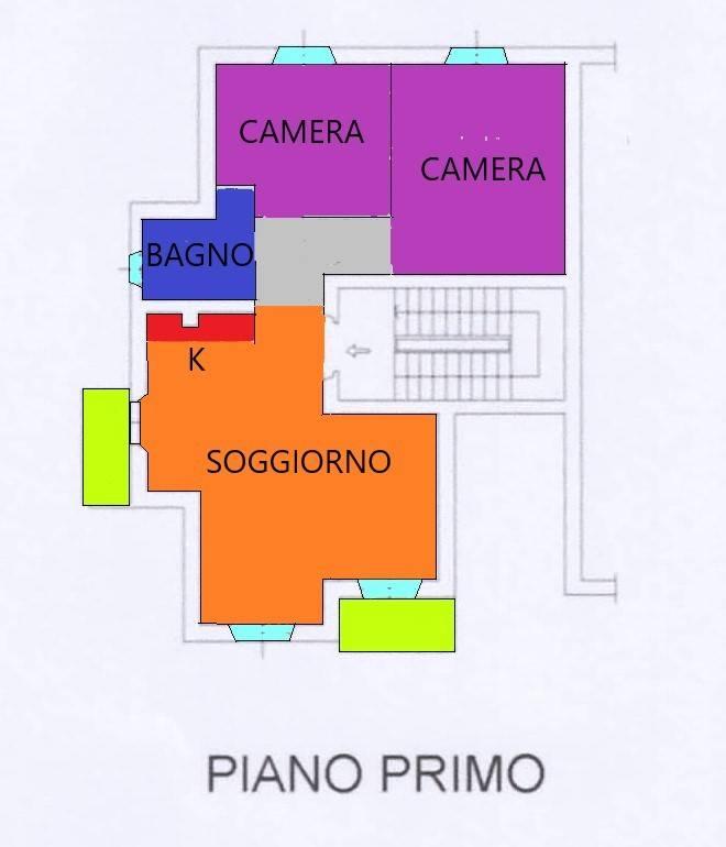 Quadrilocale in vendita, Via Luigi Cremani, Siena - Planimetria 1