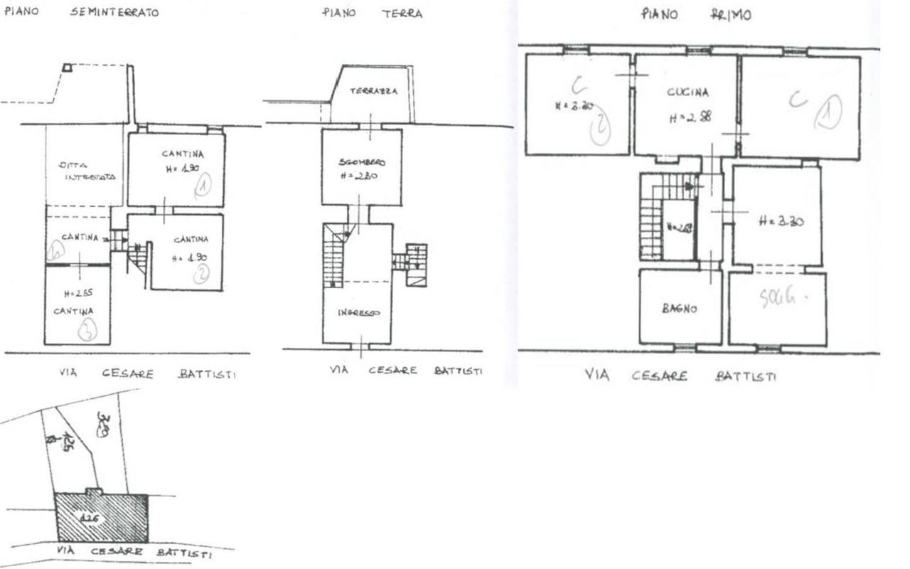 Casa indipendente in Via Cesare Battisti 40, Foiano Della Chiana - Planimetria 1