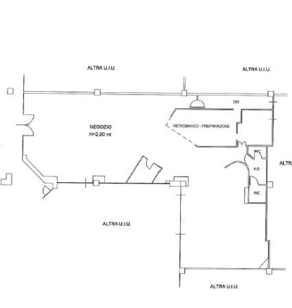 Negozio in Via Domenico Annibali 33e, Macerata, {3} - Planimetria 1