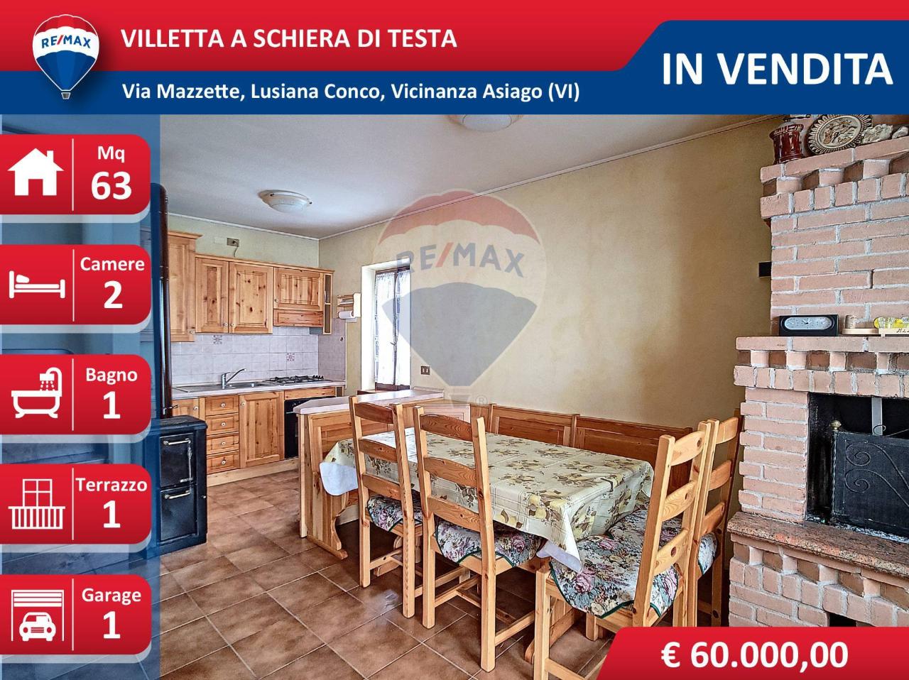 Villa a schiera in vendita a Lusiana Conco
