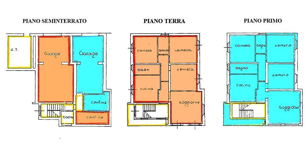 Villa in vendita, Castelnuovo Berardenga - Planimetria 1