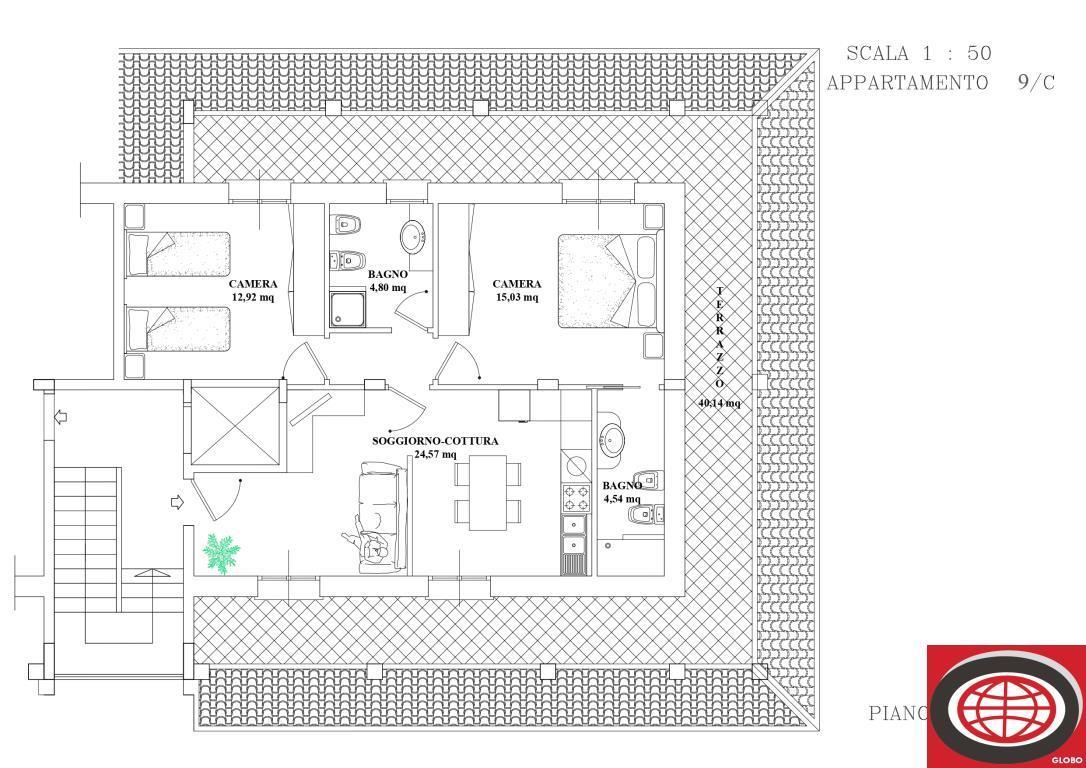 Penthouse in {3}, - Planimetry 1