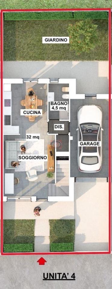 Villa a schiera in vendita, Gambettola - Planimetria 1