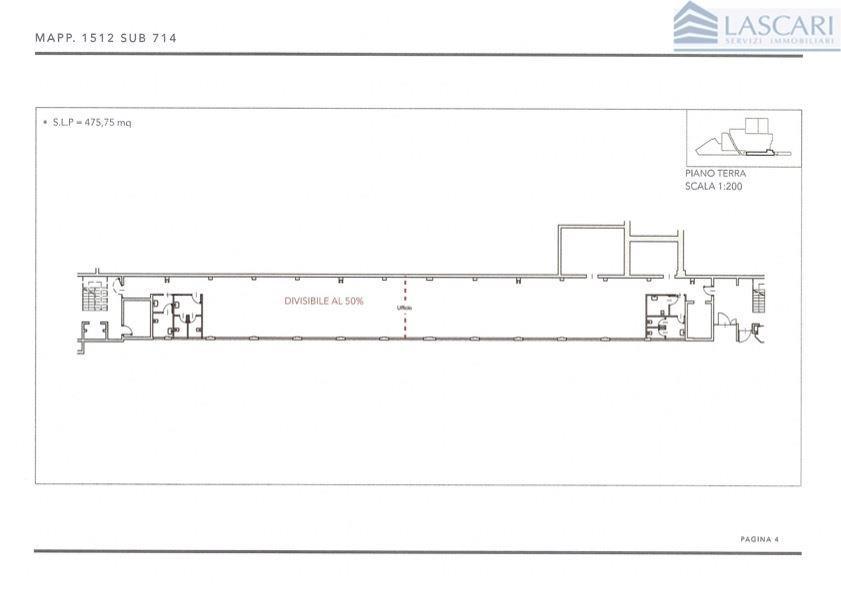 Ufficio in Via Orio al Serio 29, Grassobbio, {3} - Planimetria 1