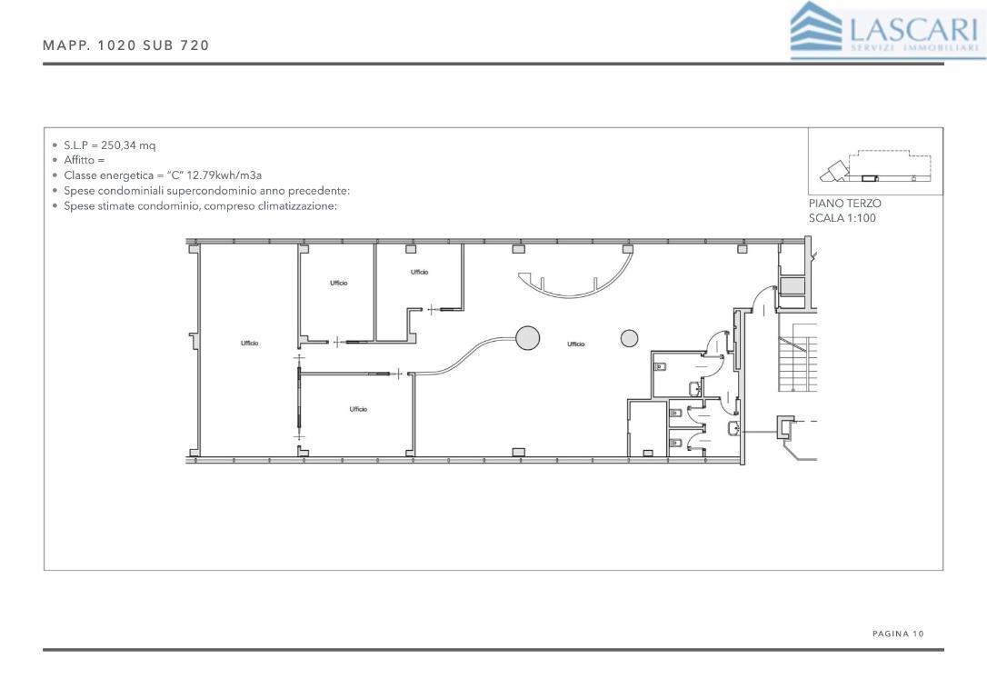 Ufficio in Via Orio al Serio 29, Grassobbio, {3} - Planimetria 1