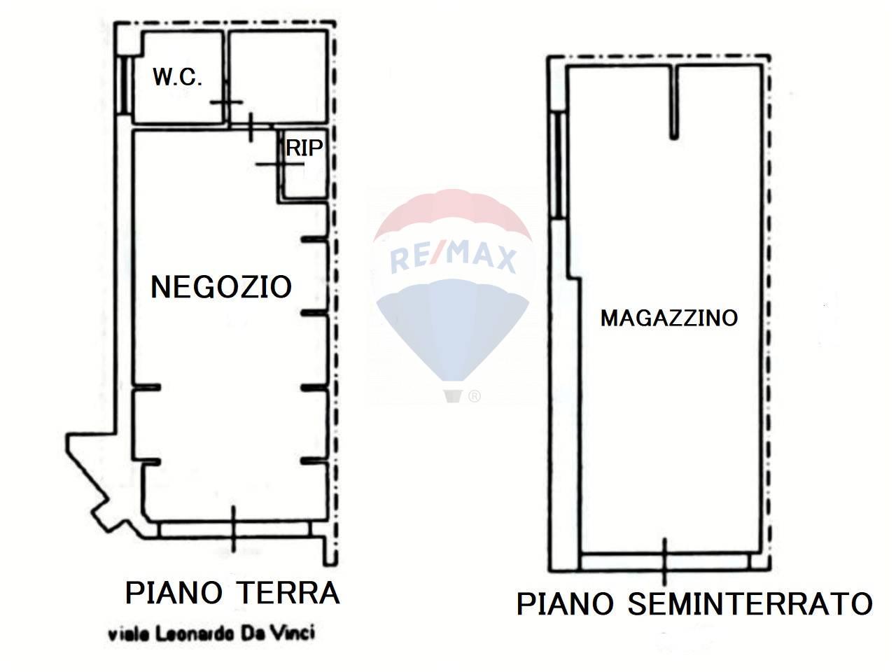 Negozio in Viale Leonardo da Vinci 67, Palermo, {3} - Planimetria 1
