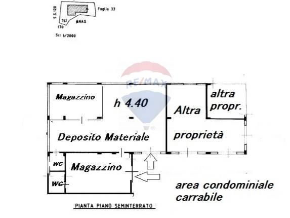 Magazzino in Via XXV Aprile Snc, Petralia Sottana, {3} - Planimetria 1