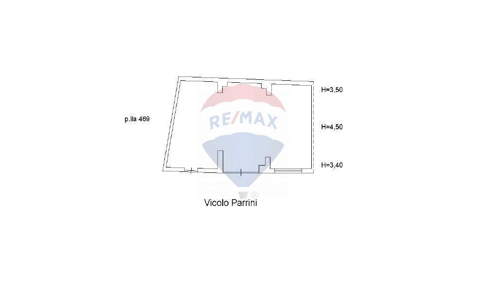 Laboratorio in Vicolo Parrini 4, Palermo, {3} - Planimetria 1